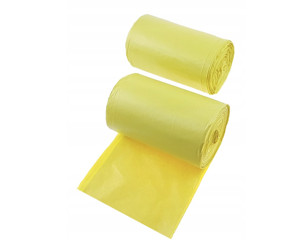 Worki na śmieci LDPE 35L (25) żółte